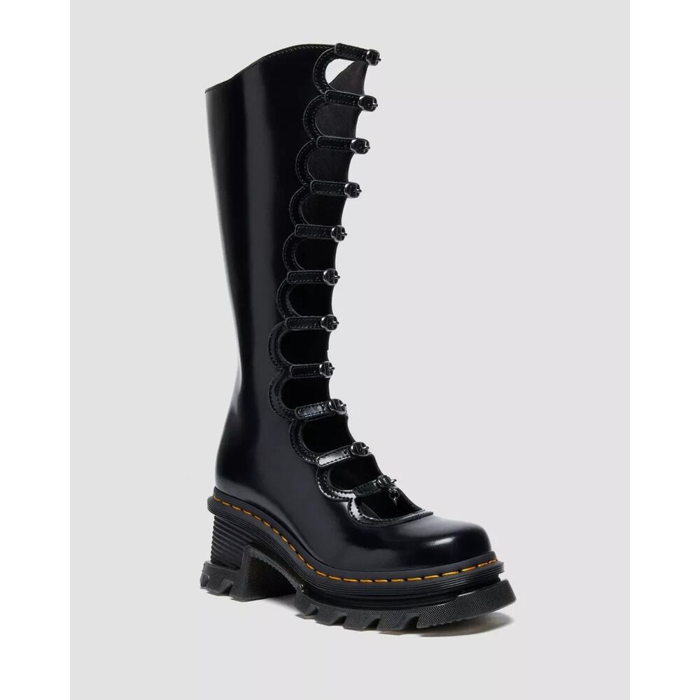 Dr. Martens x Marc Jacobs Kiki Boots in BLACK BUTTERO (Women's sizing) - Picture 4 of 10